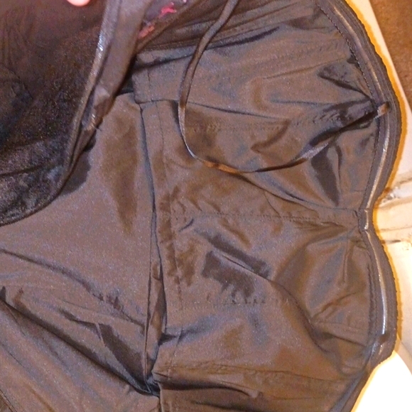 AQUA-Strapless-Dress-EUC- LACE BLACK, FLORAL PATTERN, SIZE:0 BACKZIP FORMAL-GOWN - Picture 7 of 8